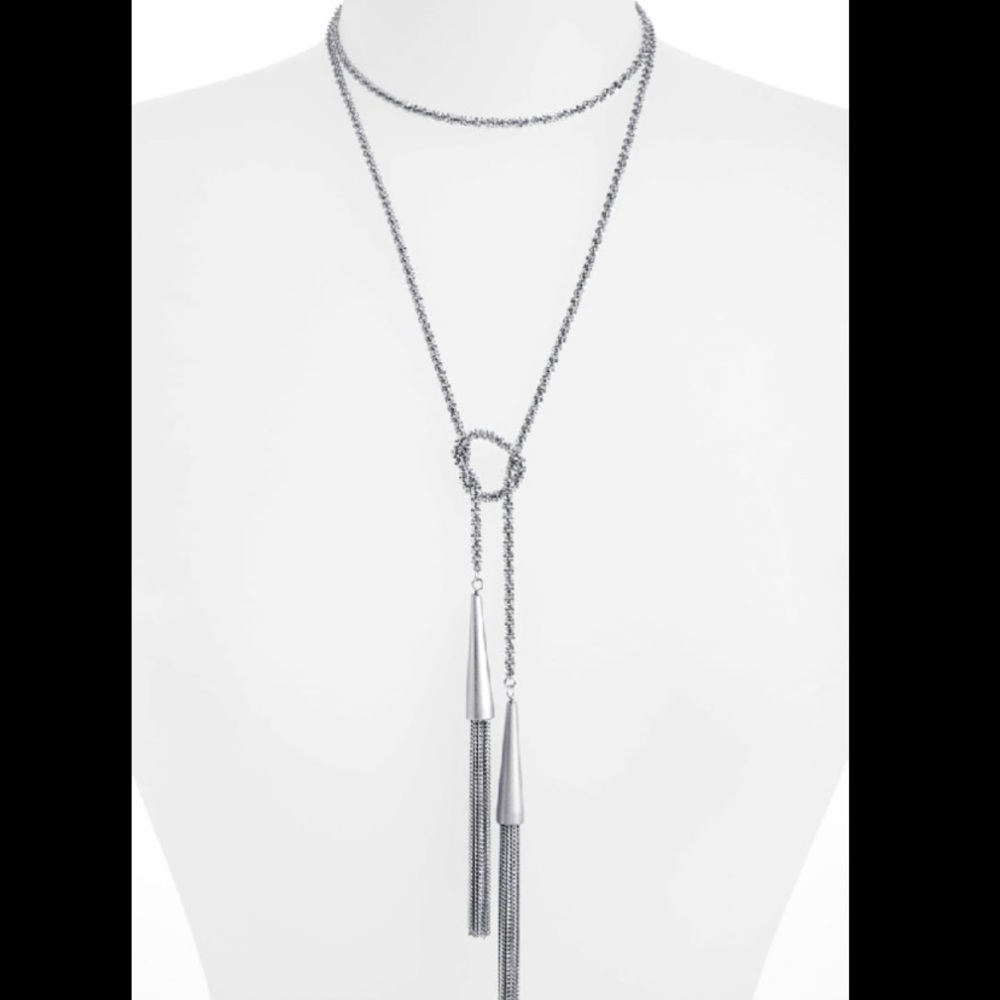 Kendra Scott Phara Wrap necklace silver